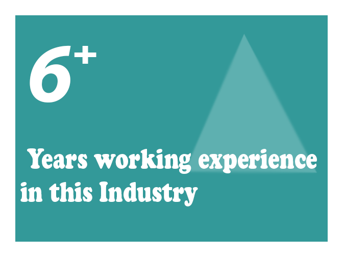 6 Years Experiance in this field